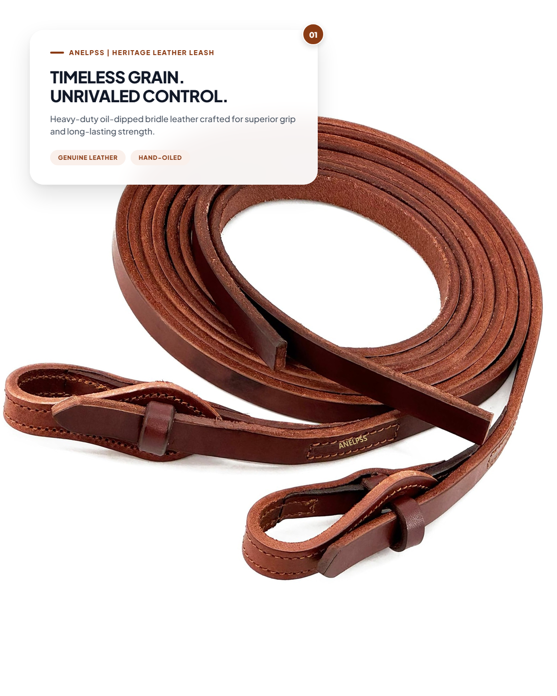Anelpss⢠Heritage Western Heavy-Duty Oil-Tanned Leather Horse Split Reins